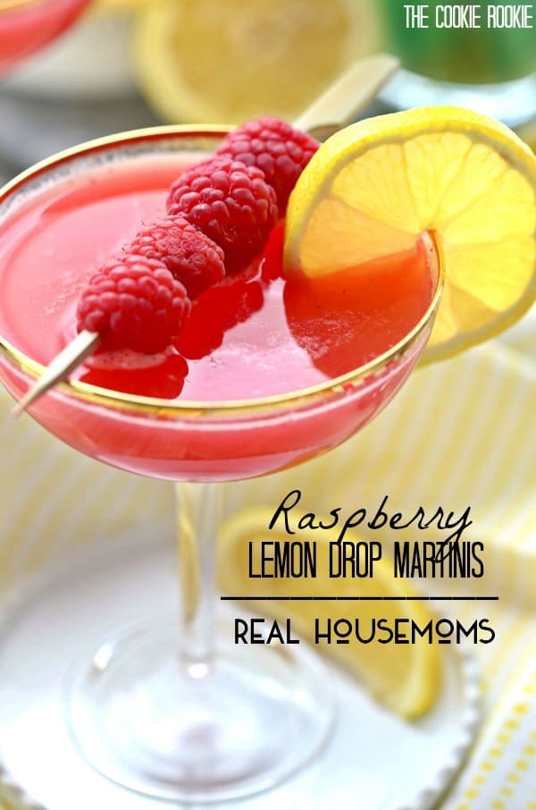 Raspberry Lemon Drop Martinis | Real Housemoms