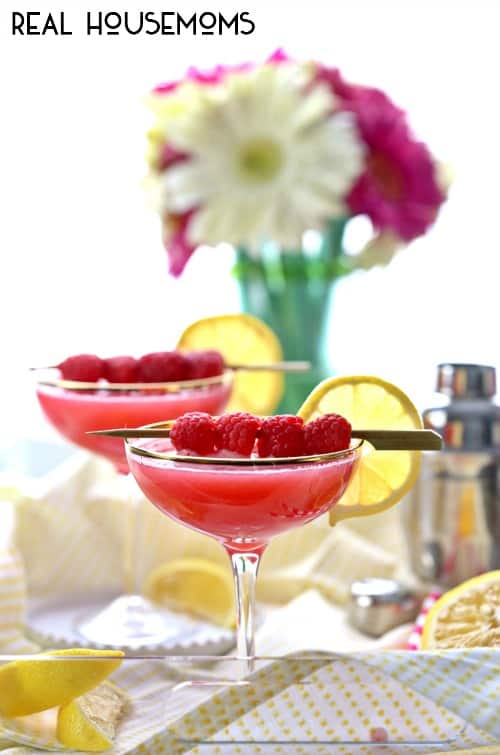 Raspberry Lemon Drop Martinis | Real Housemoms