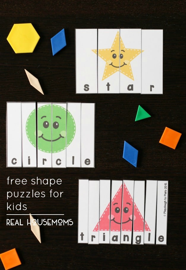 Free Shape Puzzles for Kids ⋆ Real Housemoms