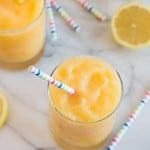 Boozy Frozen Peach Lemonade