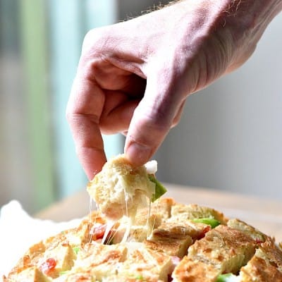 Pizza Pull Apart Bread is so easy to make and probably the most amazing appetizer I've made!