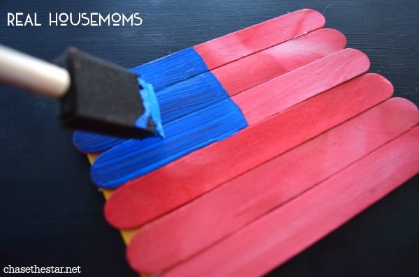 Popsicle Stick Flag | Real Housemoms