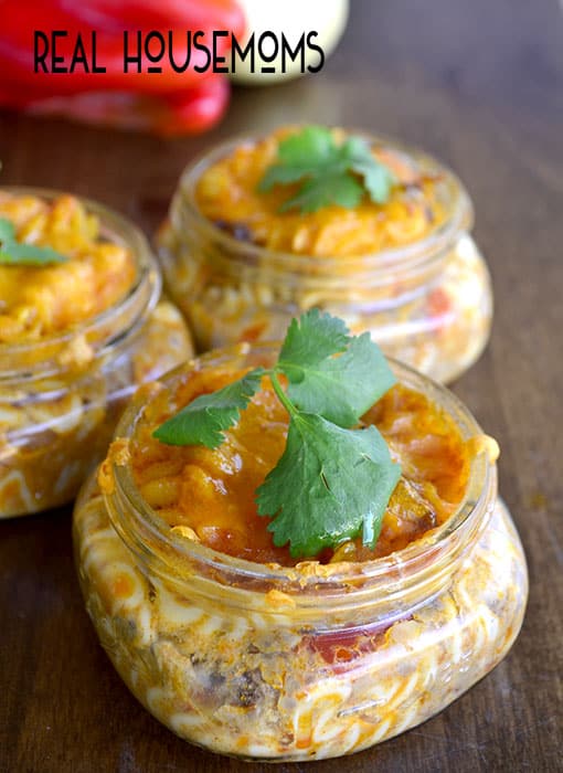 Taco Casserole in a Jar is a flavorful dish you can take on the go and is perfectly portioned!