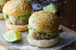 Tequila Turkey Sliders with Guacamole