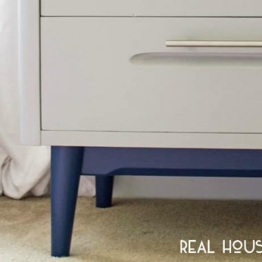 Turn an Outdated Dresser Into a Modern Changing Table | Real Housemoms