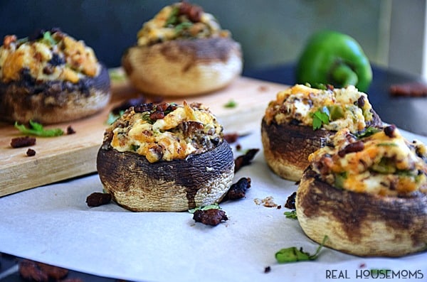 Jalapeno Popper Stuffed Mushrooms are a twist on those spicy, cheesy poppers you just might love even more!