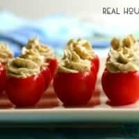 Cheesy Pesto Stuffed Tomatoes | Real Housemoms