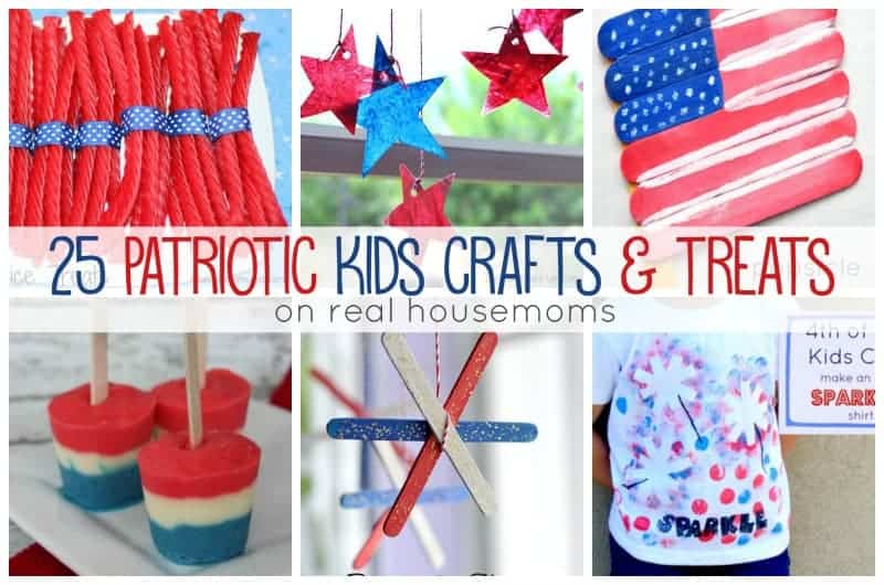 25 Patriotic Kids Crafts & Treats ⋆ Real Housemoms