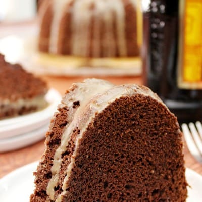 This adults-only Chocolate Kahlúa Bundt Cake is perfect for girls night, game night!