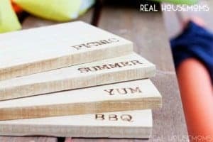 DIY Wooden Picnic Chargers