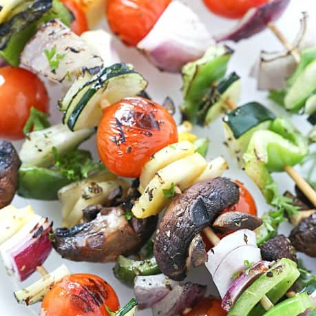 Grilled Veggie Kabobs - The perfect summer side-dish for all of your meals!