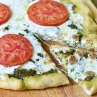 Pesto Pizza is so fresh that my family begs for me to make it all the time now!