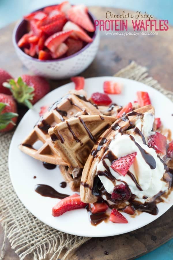 Blueberry Vanilla Protein Waffles ⋆ Real Housemoms