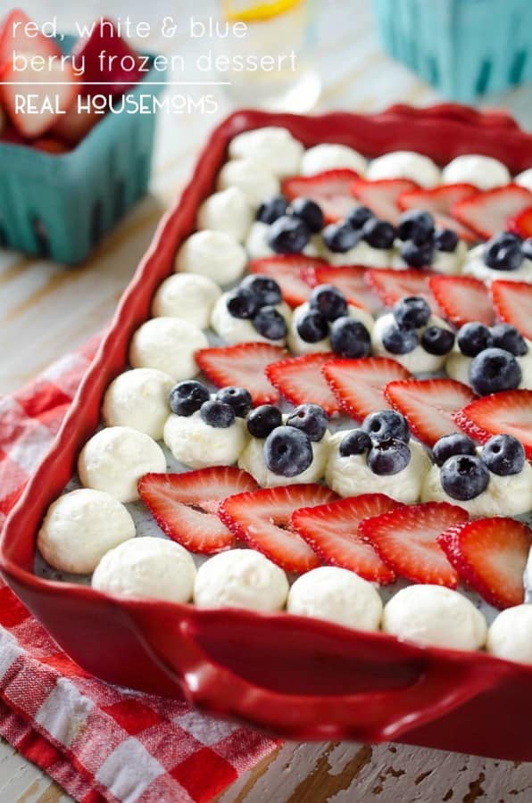 Red, White & Blue Berry Frozen Dessert ⋆ Real Housemoms