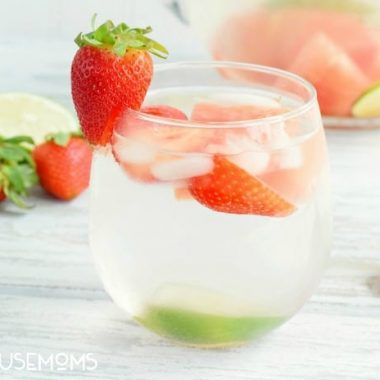 This Strawberry Watermelon Infused Water is naturally sweet. It makes the perfect refreshing drink for summer!