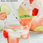 This Strawberry Watermelon Infused Water is naturally sweet. It makes the perfect refreshing drink for summer!