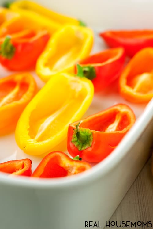 Bite sized Stuffed Sweet Peppers pack a flavorful punch that's perfect for your next summer party!