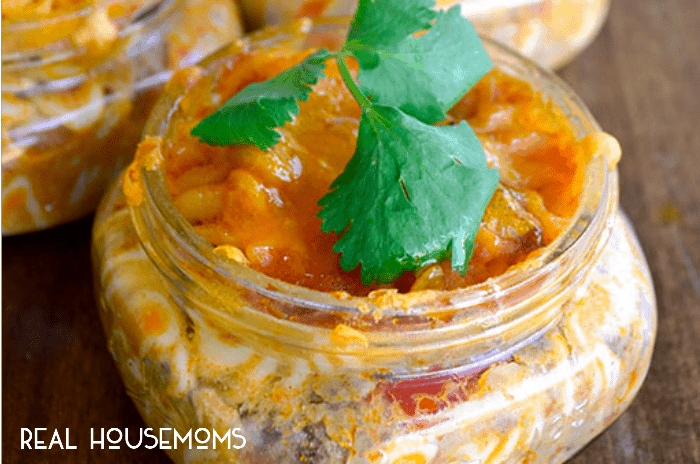 Taco Casserole in a Jar is a flavorful dish you can take on the go and is perfectly portioned!
