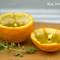 Orange Rind Citrus Candles | Real Housemoms