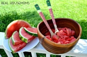 Watermelon Wooden Serving Spoons