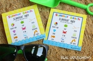 Give the kids something fun to do on your summer vaction with our Free Beach Scavanger Hunt Printable!