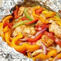 This easy Chicken Fajita Foil Packet Meal is perfect for grilling out on a busy weeknight. Almost no clean-up required!
