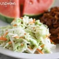 Classic Coleslaw is a cool and refreshing side dish during the hot summer months, and really goes along with anything!