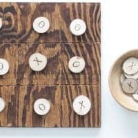DIY Outdoor Tick Tac Toe Board Game