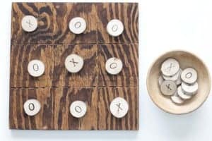 DIY Outdoor Tick Tac Toe Board Game