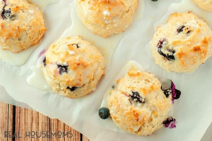 Shake up your morning routine with these easy Lemon Glazed Blueberry Scones. They whip up in just minutes in a single bowl!