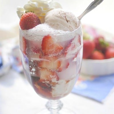 A fresh Strawberry Soda has summer written all over it!