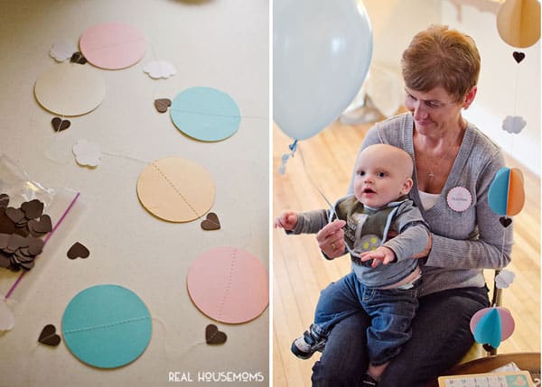 Our Hot Air Balloon Baby Shower is a unique gender-neutral party idea filled with lots of adorable favors, DIY project tutorials, free printables, games, decor and more!