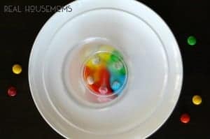 M and M Rainbow Science Experiment