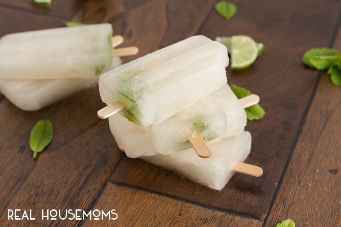 Your favorite summer cocktail just got a makeover! These Mojito Popsicles are full of sweet mint flavor with a hint of lime and a punch of rum!