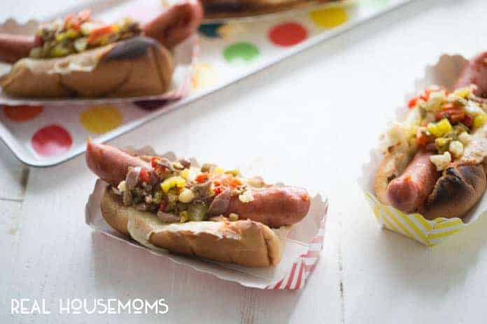 Muffuletta Hot Dog