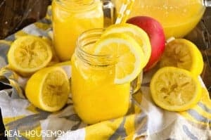 Skinny Mango Lemonade is a quick, refreshing beverage recipe that will sweeten up any summer day without leaving you feel guilty!