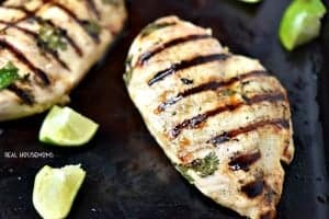 Tequila Lime Grilled Chicken is so simple and I love to serve it as fajitas!