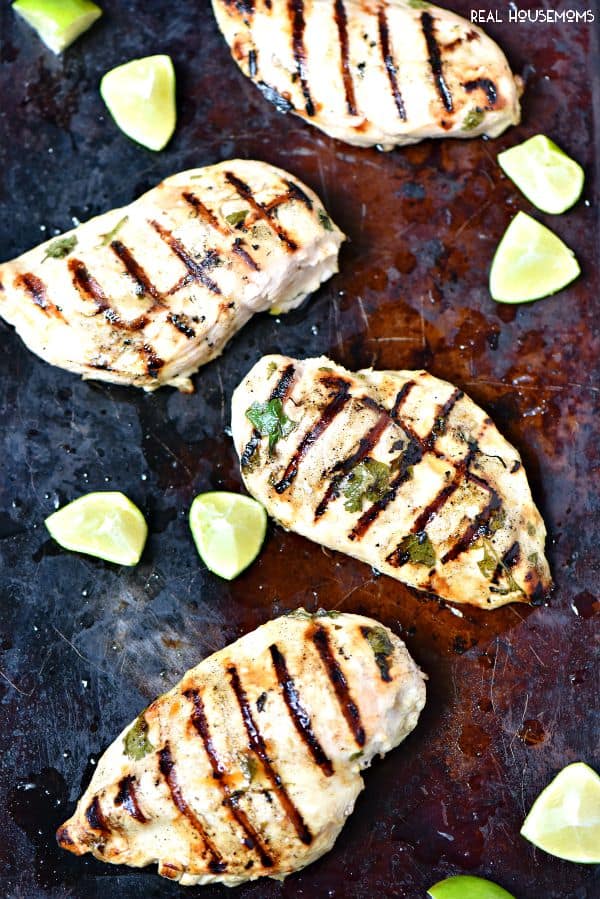 Tequila Lime Grilled Chicken is so simple and I love  to serve it as fajitas! 