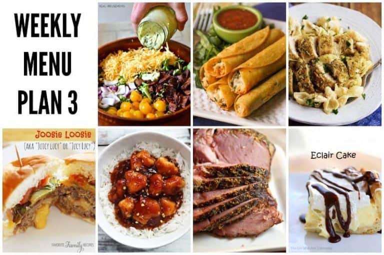 We’ve put together a WEEKLY MEAL PLAN to make your week a bit easier! We’ve got dinner planned so you don’t have to worry!
