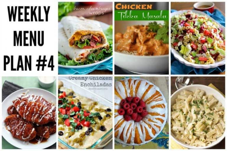 We’ve put together a WEEKLY MEAL PLAN to make your week a bit easier! We’ve got dinner planned so you don’t have to worry!