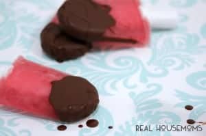 Chocolate Covered Cherry Popsicles