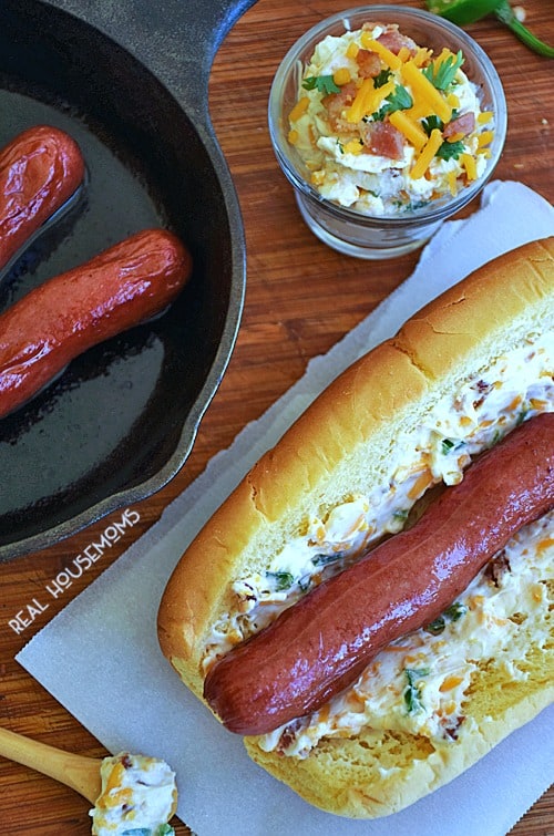 Jalapeno Popper Hot Dogs are a fusion of an original American street food and one of my all-time favorite appetizer recipes! These dogs are an easy dinner that's on the table in less than 30 minutes and sure to become a family favorite!