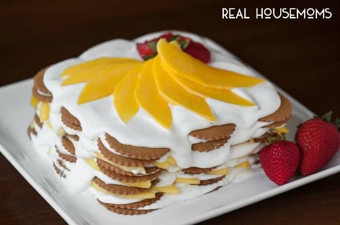 Mango Coconut Ginger Icebox Cake