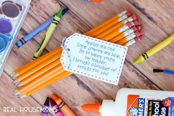 Pencil Bouquet Back to School Printable ⋆ Real Housemoms