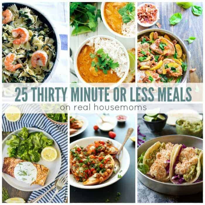 25 Dinners Ready In 20 Minutes Or Less! ⋆ Real Housemoms