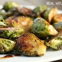 Balsamic Roasted Brussels Sprouts have a gorgeous caramelization and a sweet, nutty flavor that makes them the perfect simple side dish!