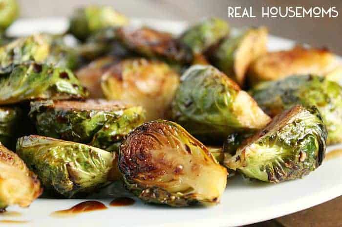 Balsamic Roasted Brussels Sprouts have a gorgeous caramelization and a sweet, nutty flavor that makes them the perfect simple side dish!