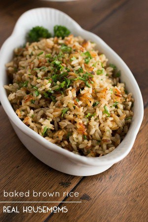 Baked Brown Rice ⋆ Real Housemoms
