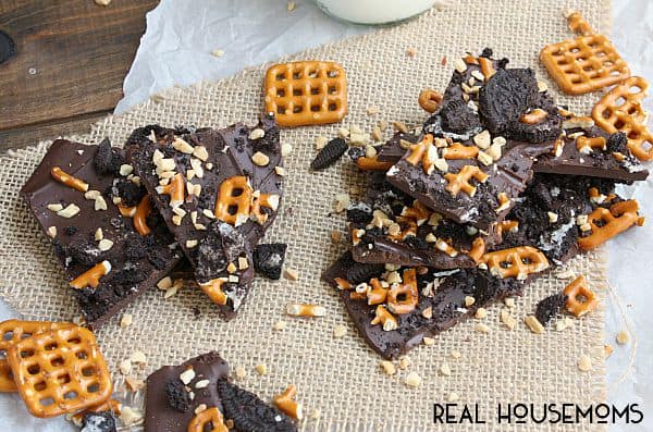 This Copycat Trader Joe's Cowboy Bark recipe is a decadent mix of salty and sweet!