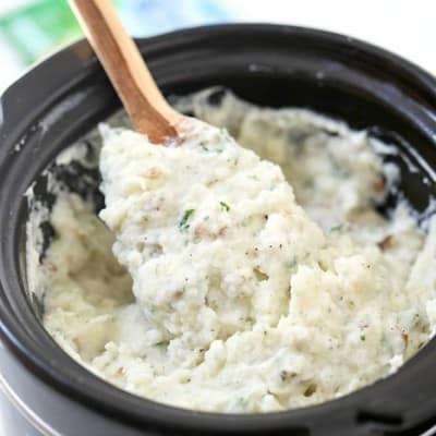 Crock-Pot Ranch Mashed Potatoes: The silkiest and creamiest mashed potatoes ever!